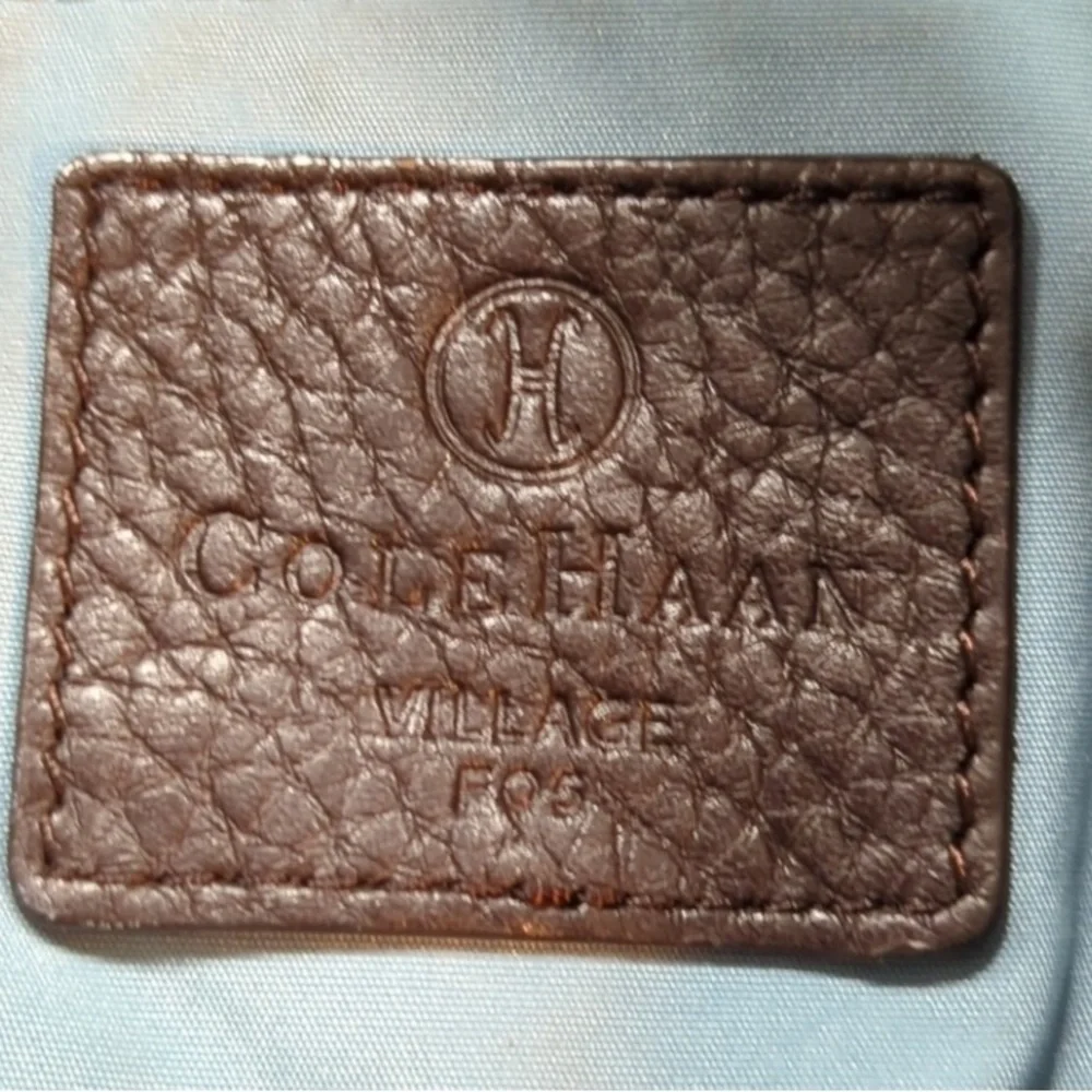 Cole Haan pebbled brown Leather Satchel